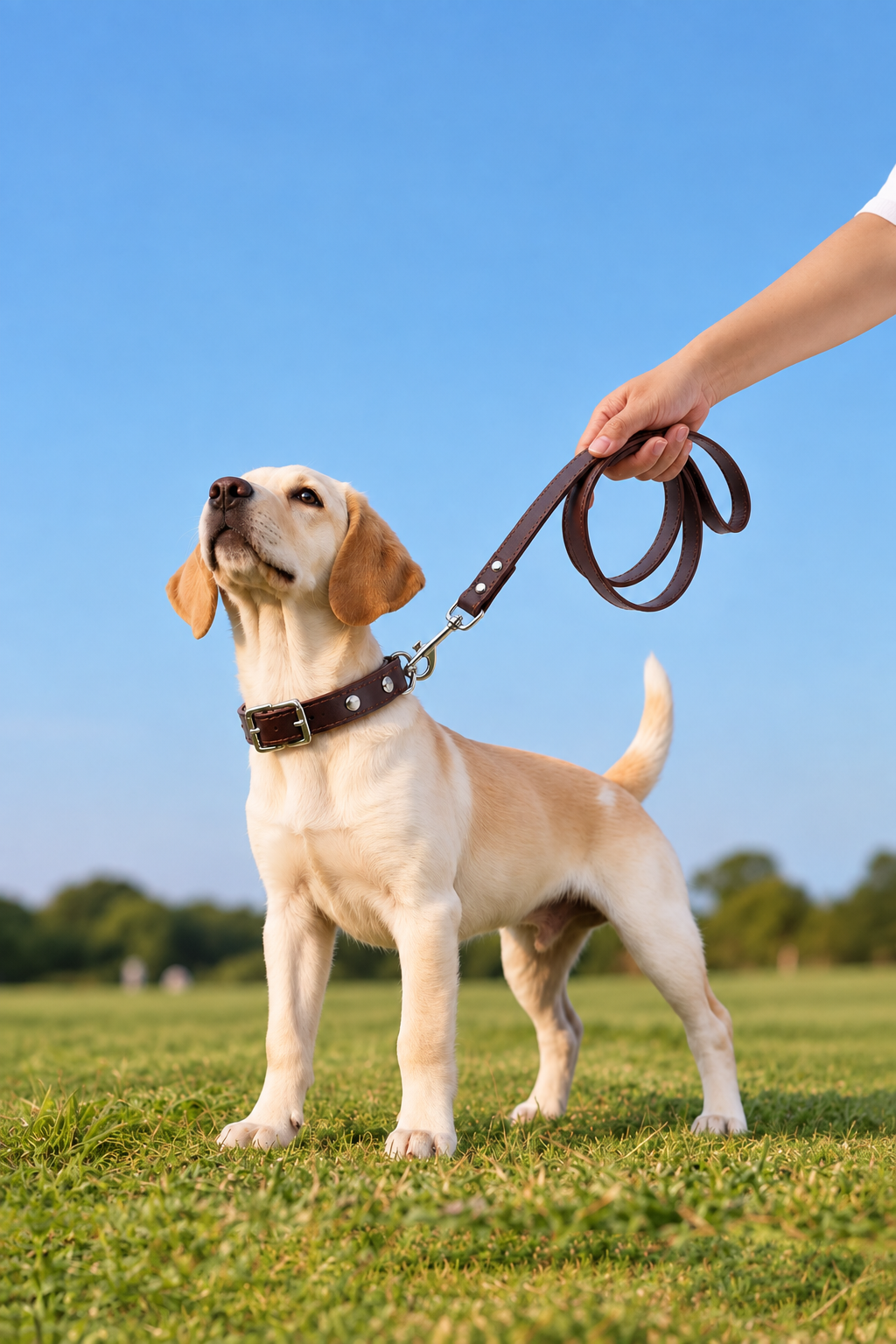 150cm leather dog lead – view 2
