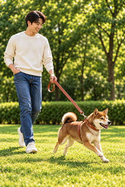 150cm leather dog lead – view 3