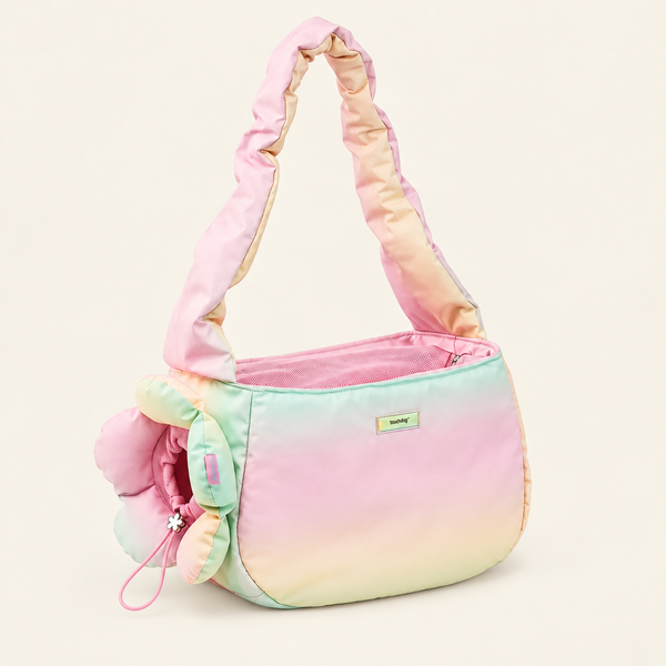 Iridescent Pet Carrier Bag – Lightweight Crossbody Dog and Cat Carrier for Small Pets, 5 Colour Styles
