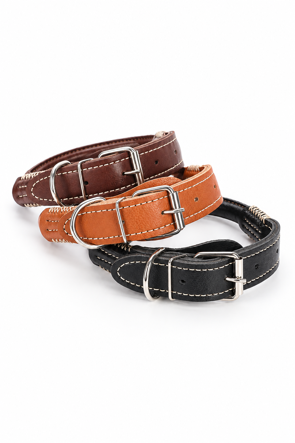 PU leather dog collar and lead set – view 5