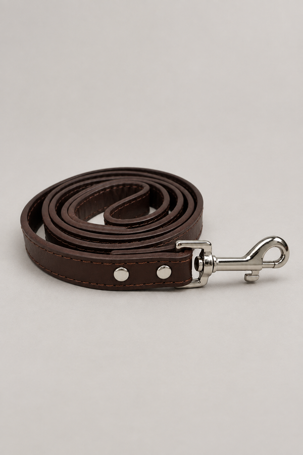Leather Dog Lead 150cm – Genuine Cowhide Lead with Swivel Clip, 8 Colours