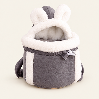 2-in-1 Cat Carrier and Bed – Portable Pet Pod with Bunny or Cat Ears for Travel and Home, M to XL