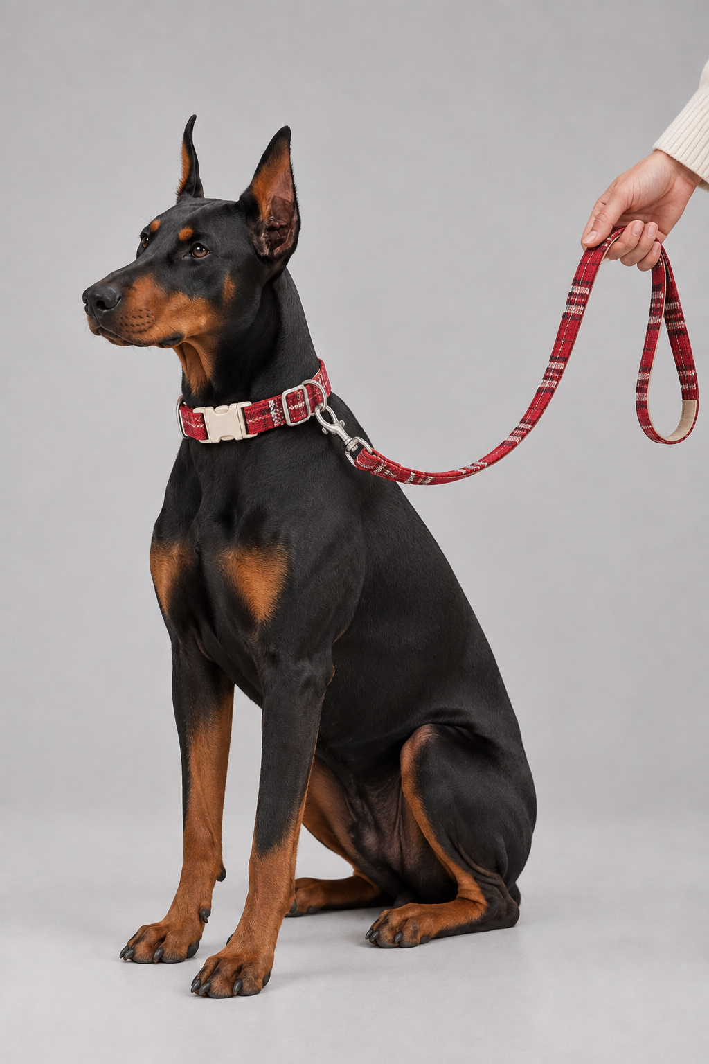 Linen dog lead – view 7
