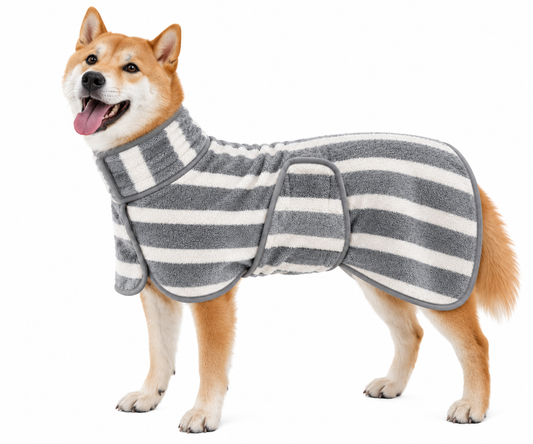 Four-Leg Dog Drying Suit for Dogs & Cats, Coral Fleece