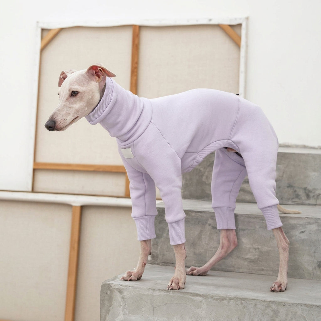 Soft Touch Classic Four-Leg Knit in purple — jumper for dogs