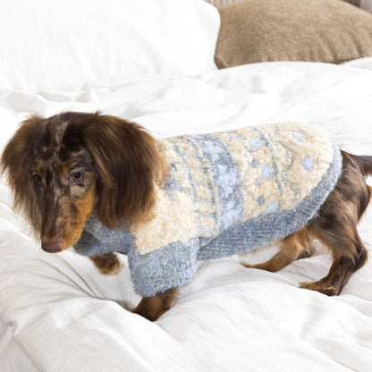 Nordic Blue Wool Sweater jumper for dogs