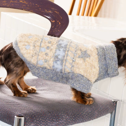 Nordic Blue Wool Sweater jumper for dogs
