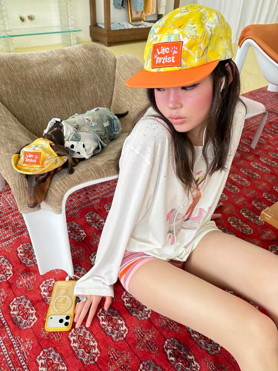 Citrus Explorer Cap hat for dogs