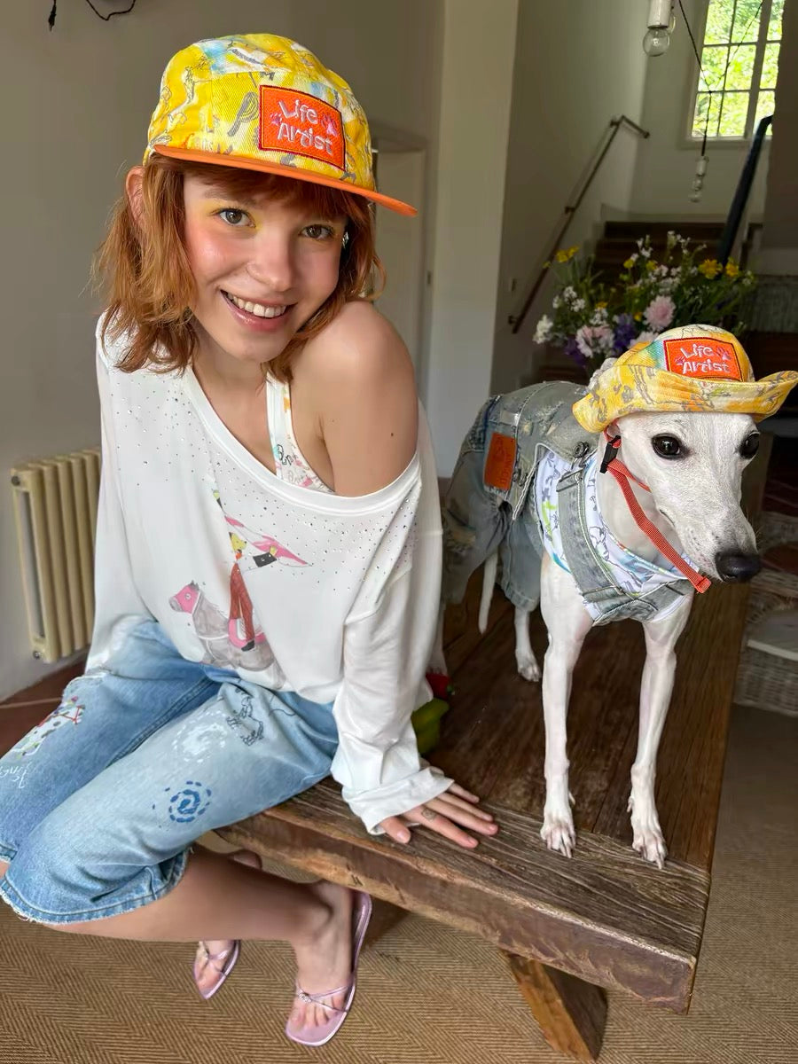 Citrus Explorer Cap hat for dogs
