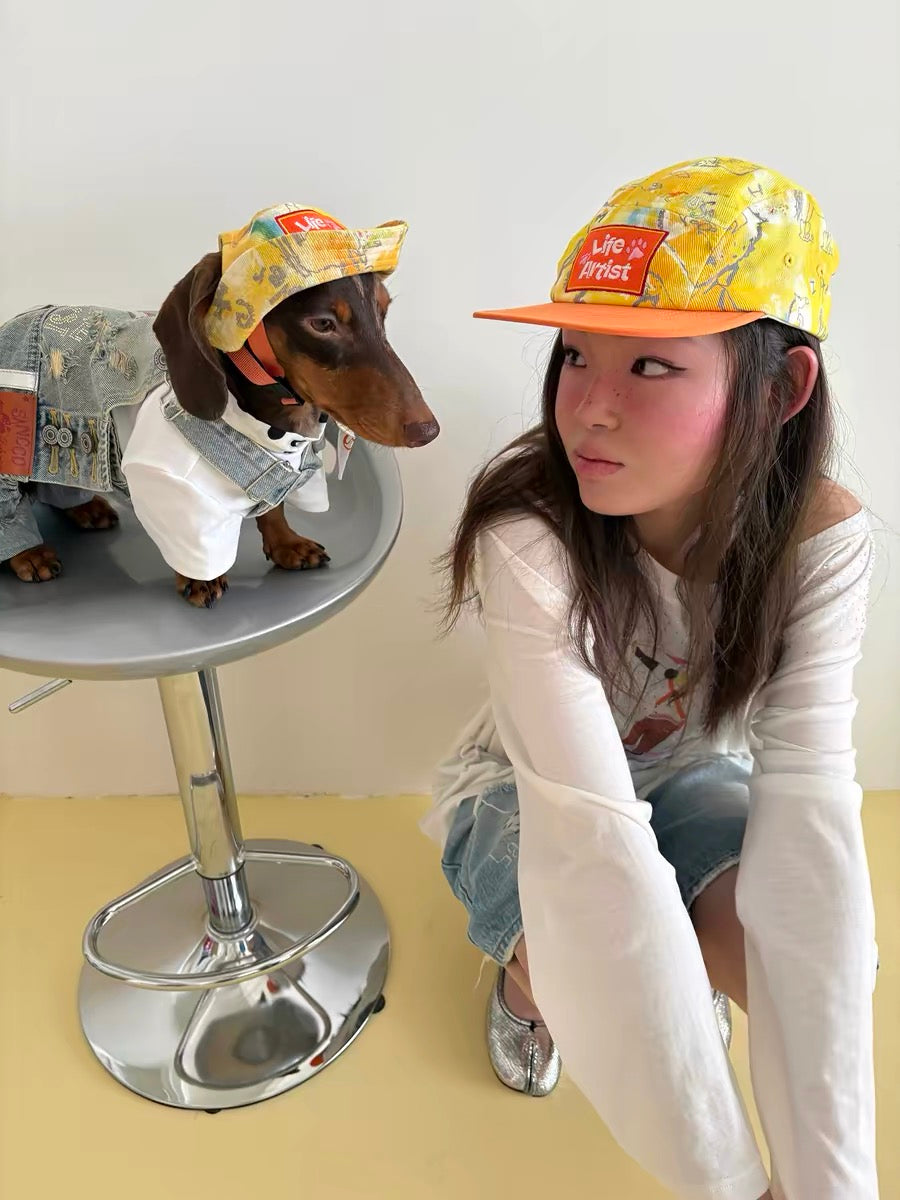 Citrus Explorer Cap hat for dogs