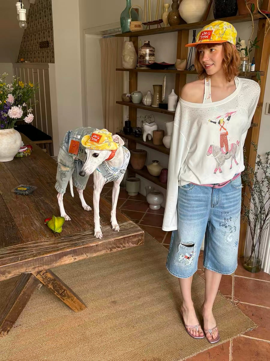 Citrus Explorer Cap hat for dogs