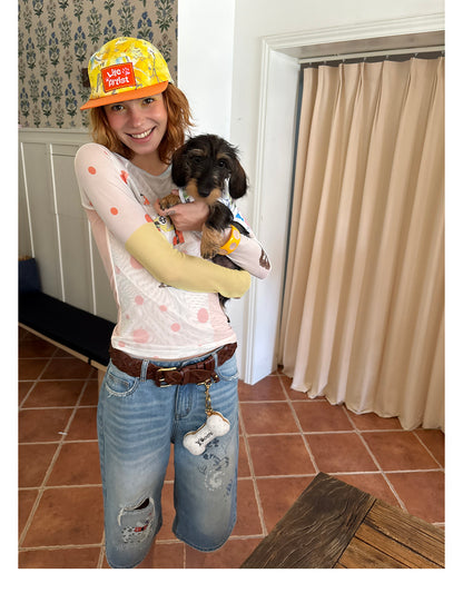Citrus Explorer Matching Caps – Human & Dog