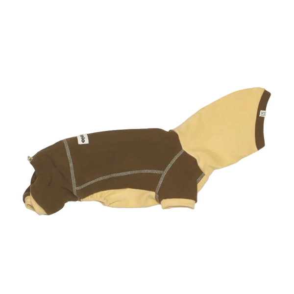 Ginger Chestnut Four-Leg Dog Hoodie – Brown and Cream