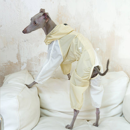 Lightweight Four-Leg Dog Rain Suit – Blue or Yellow