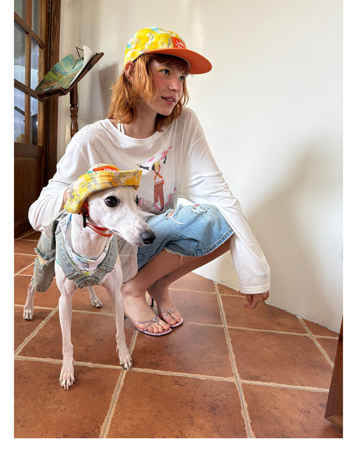 Citrus Explorer Matching Caps – Human & Dog