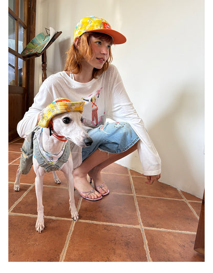Citrus Explorer Matching Caps – Human & Dog