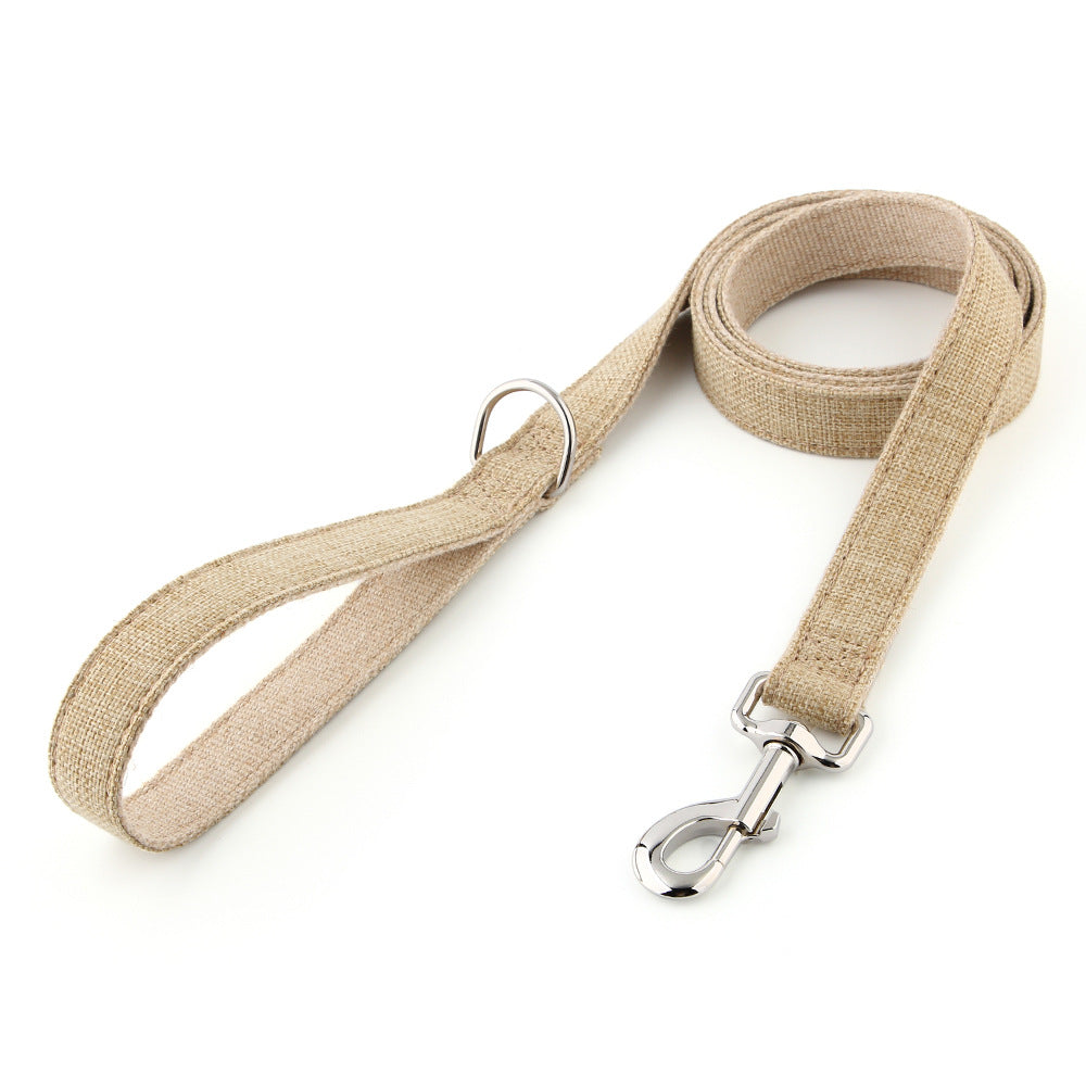 Cotton dog lead in Khaki