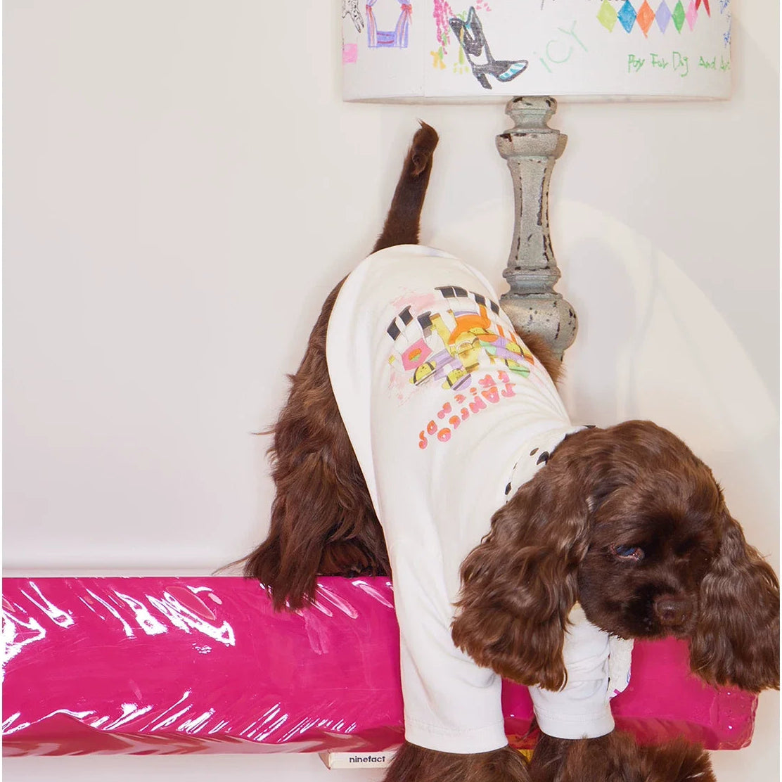 Doodle Scarf Bow-Tie Tee t-shirt for dogs