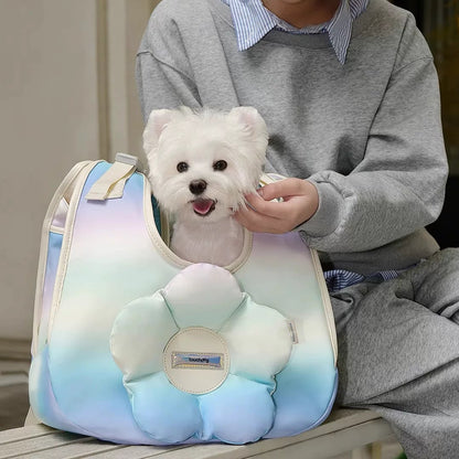Iridescent Pet Carrier Bag – Lightweight Crossbody Dog and Cat Carrier for Small Pets, 5 Colour Styles
