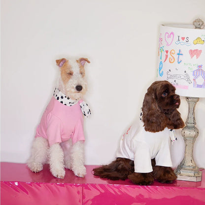 Doodle Scarf Bow-Tie Tee t-shirt for dogs