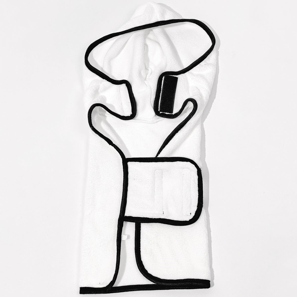 Hooded Coral Fleece Pet Drying Robe for Dogs and Cats