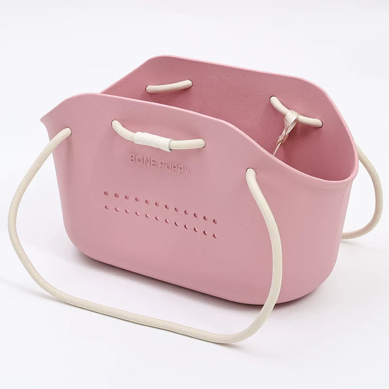 Pink breathable pet carrier bag for small dogs and cats