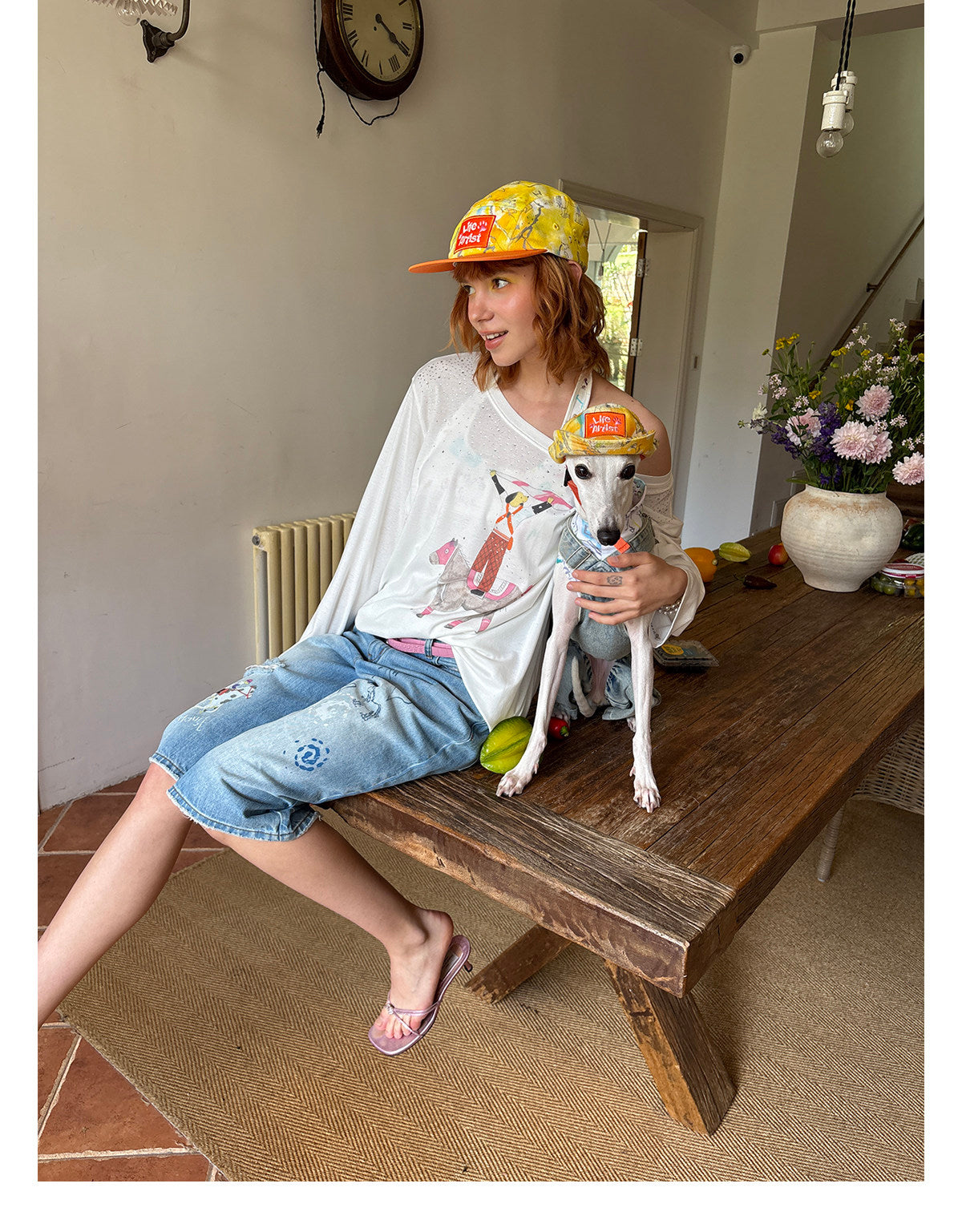 Citrus Explorer Matching Caps – Human & Dog