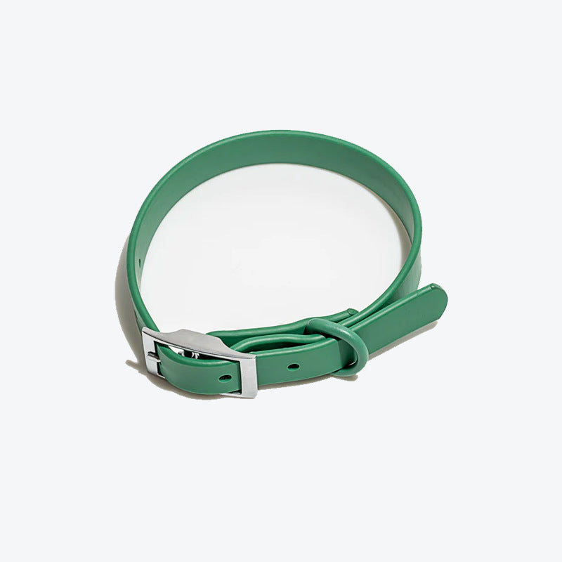 Wipe-Clean Dog Collar in Green