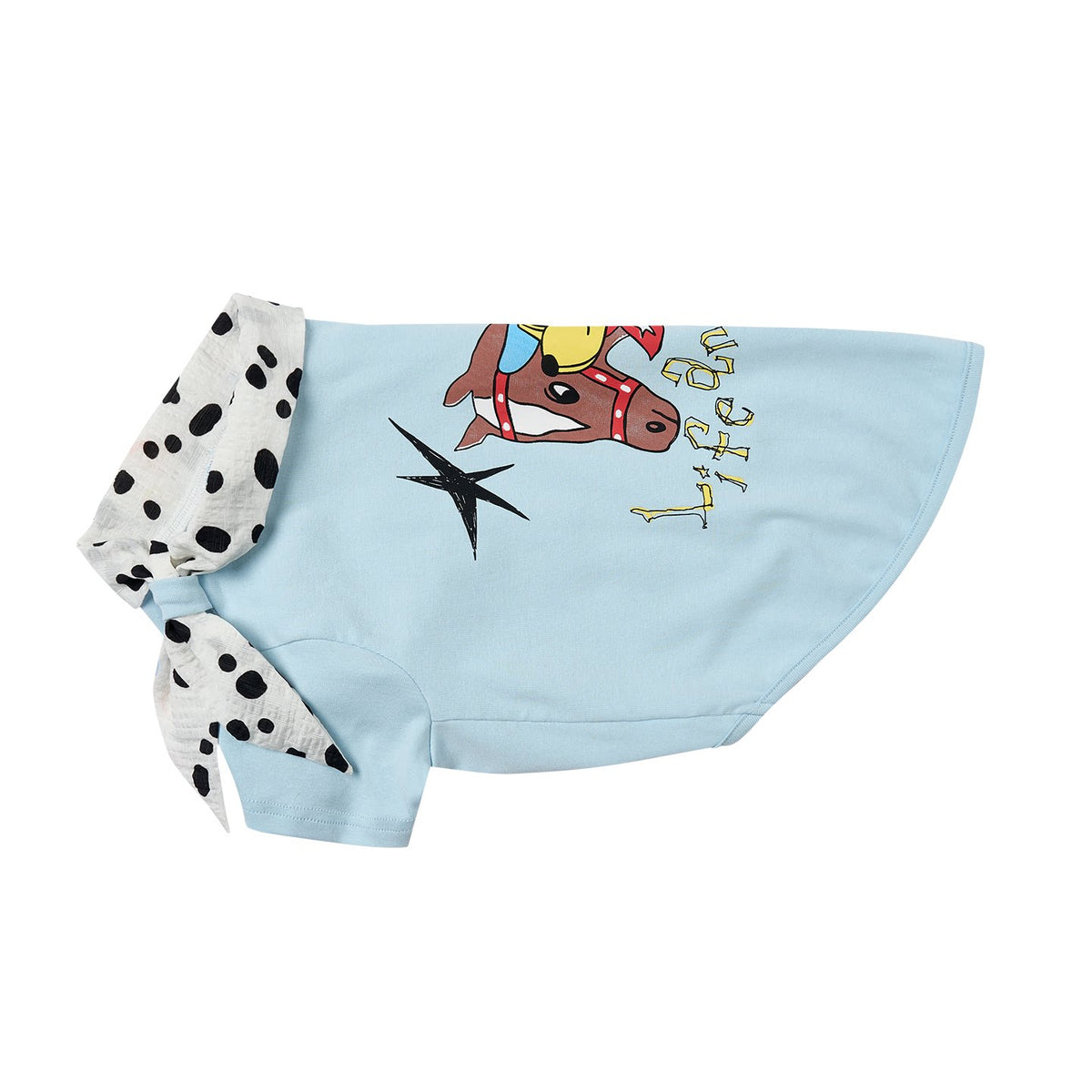 Doodle Print Dog T-Shirt – Blue, Pink or White