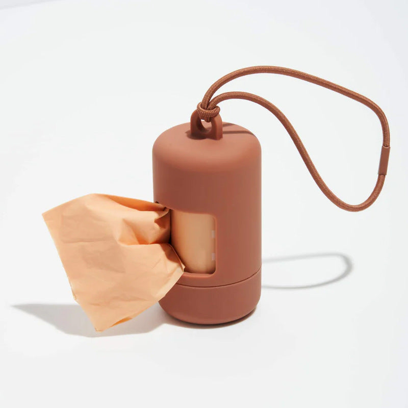 Poop Bag Holder in Brown