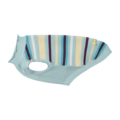 Striped Knitted Dog Vest – Malibu Sunset, Pink or Blue