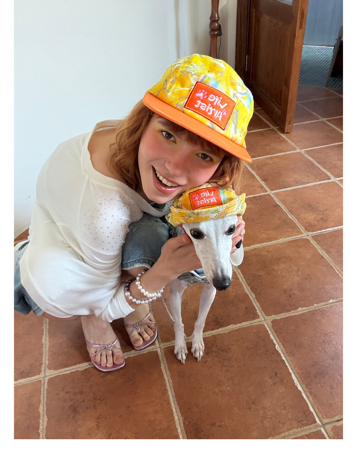 Citrus Explorer Matching Caps – Human & Dog