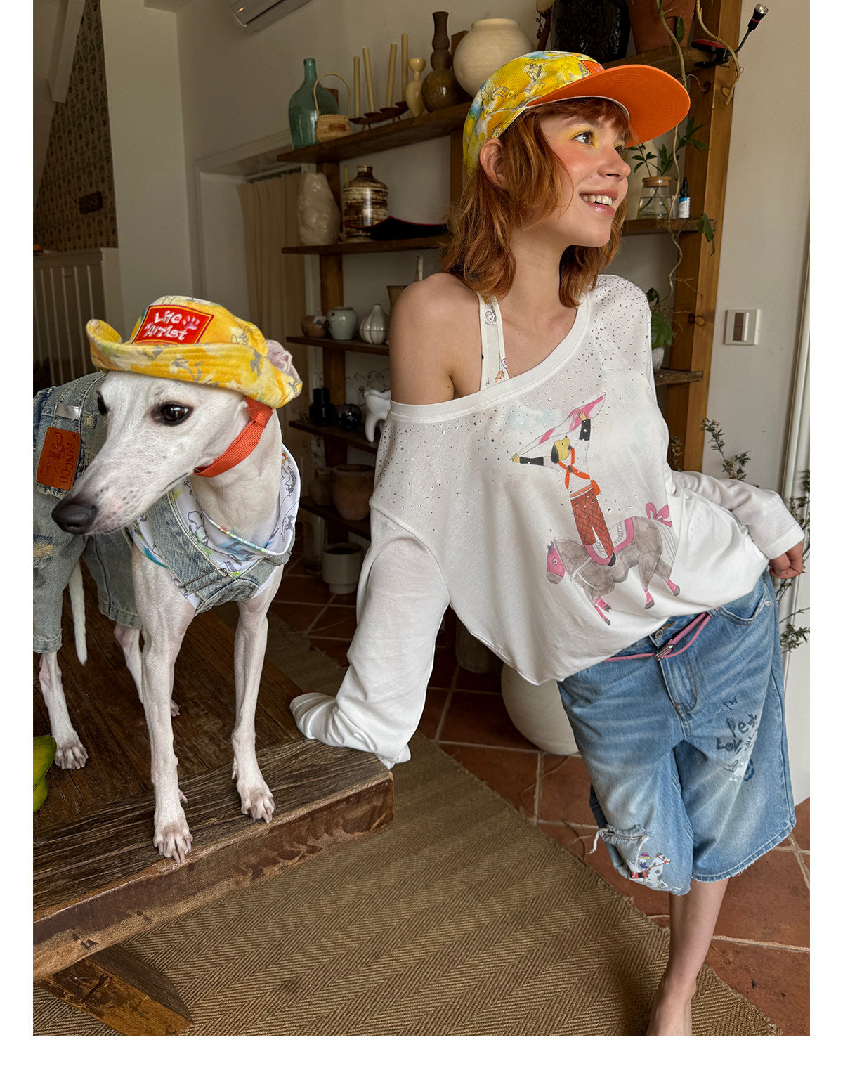 Citrus Explorer Matching Caps – Human & Dog