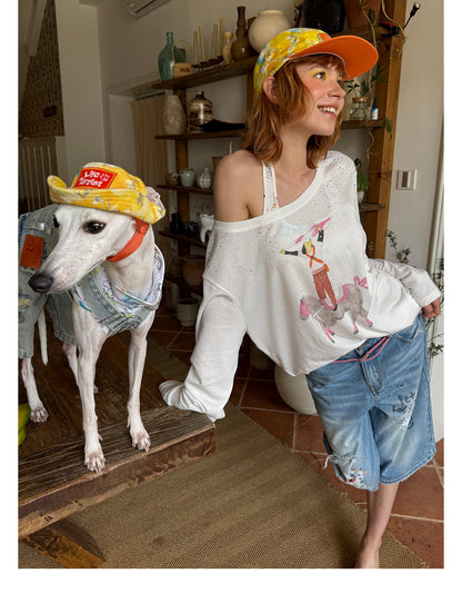 Citrus Explorer Matching Caps – Human & Dog