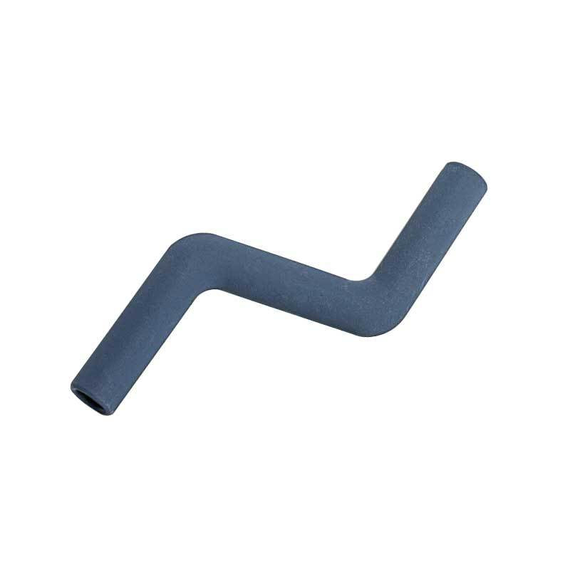 Navy natural rubber Z-shaped dog chew stick with hollow open ends