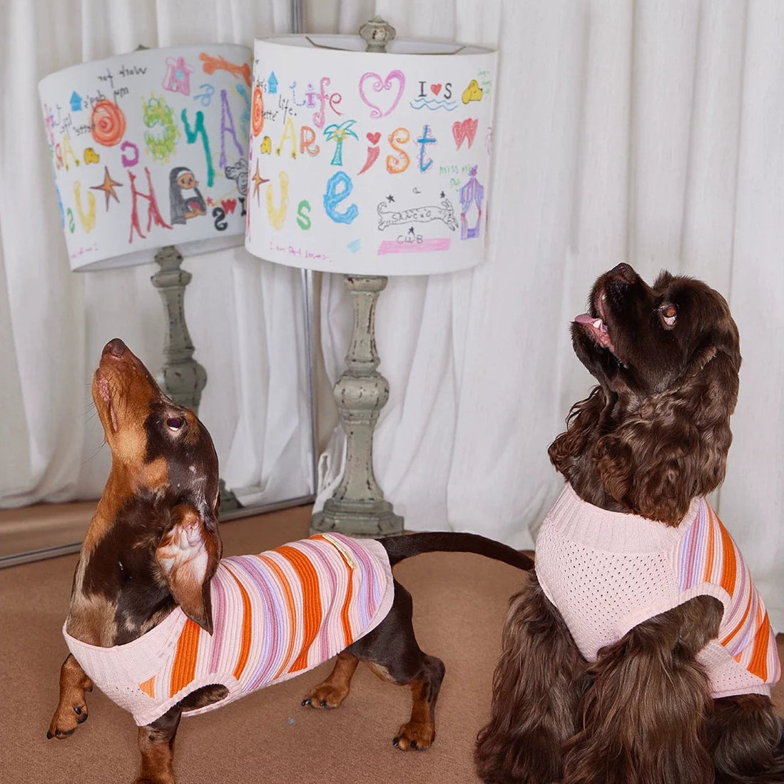 Malibu Sunset Stripe Vest gilet for dogs