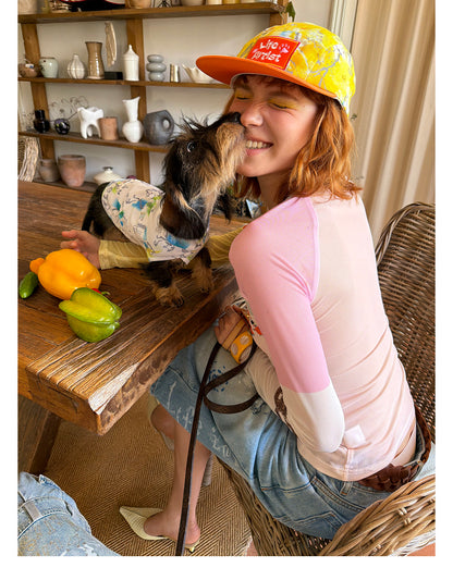 Citrus Explorer Matching Caps – Human & Dog
