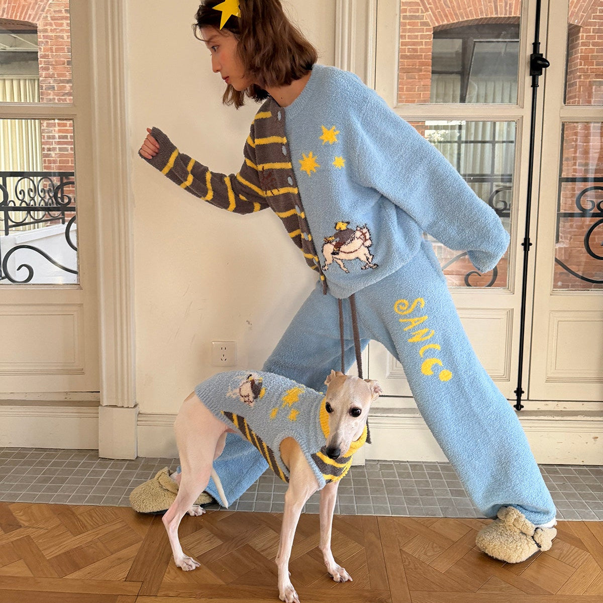 SnuggleStripe Cosy Half-Wrap Sweater for Dogs