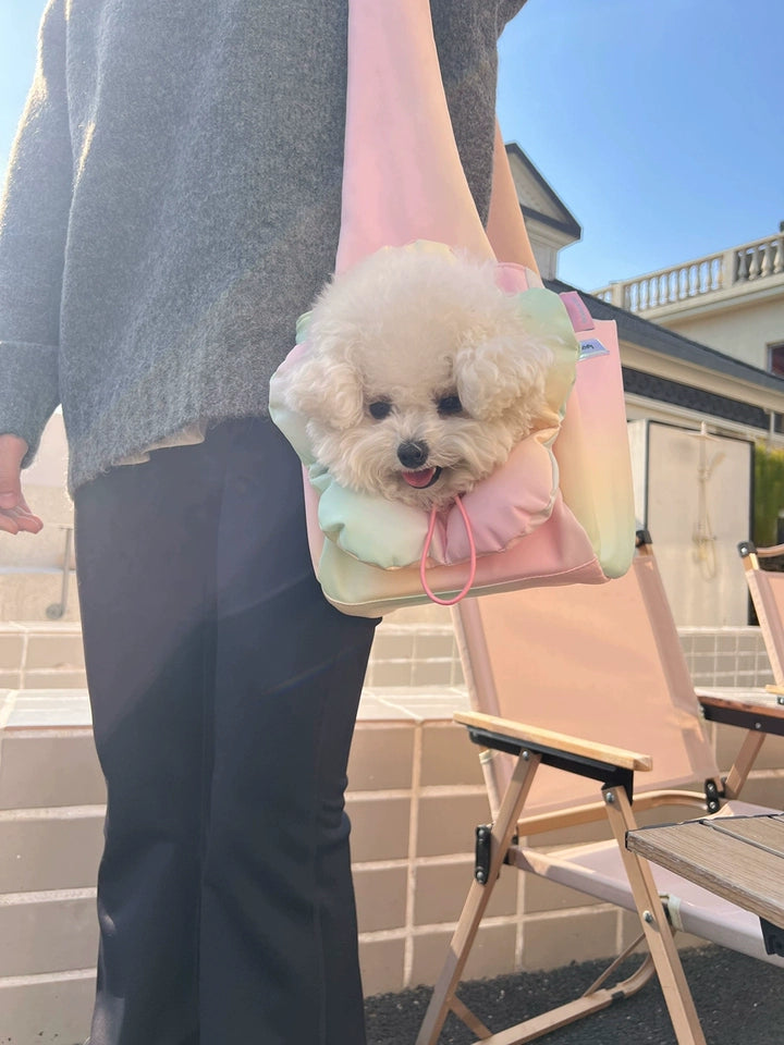 Iridescent Pet Carrier Bag – Lightweight Crossbody Dog and Cat Carrier for Small Pets, 5 Colour Styles