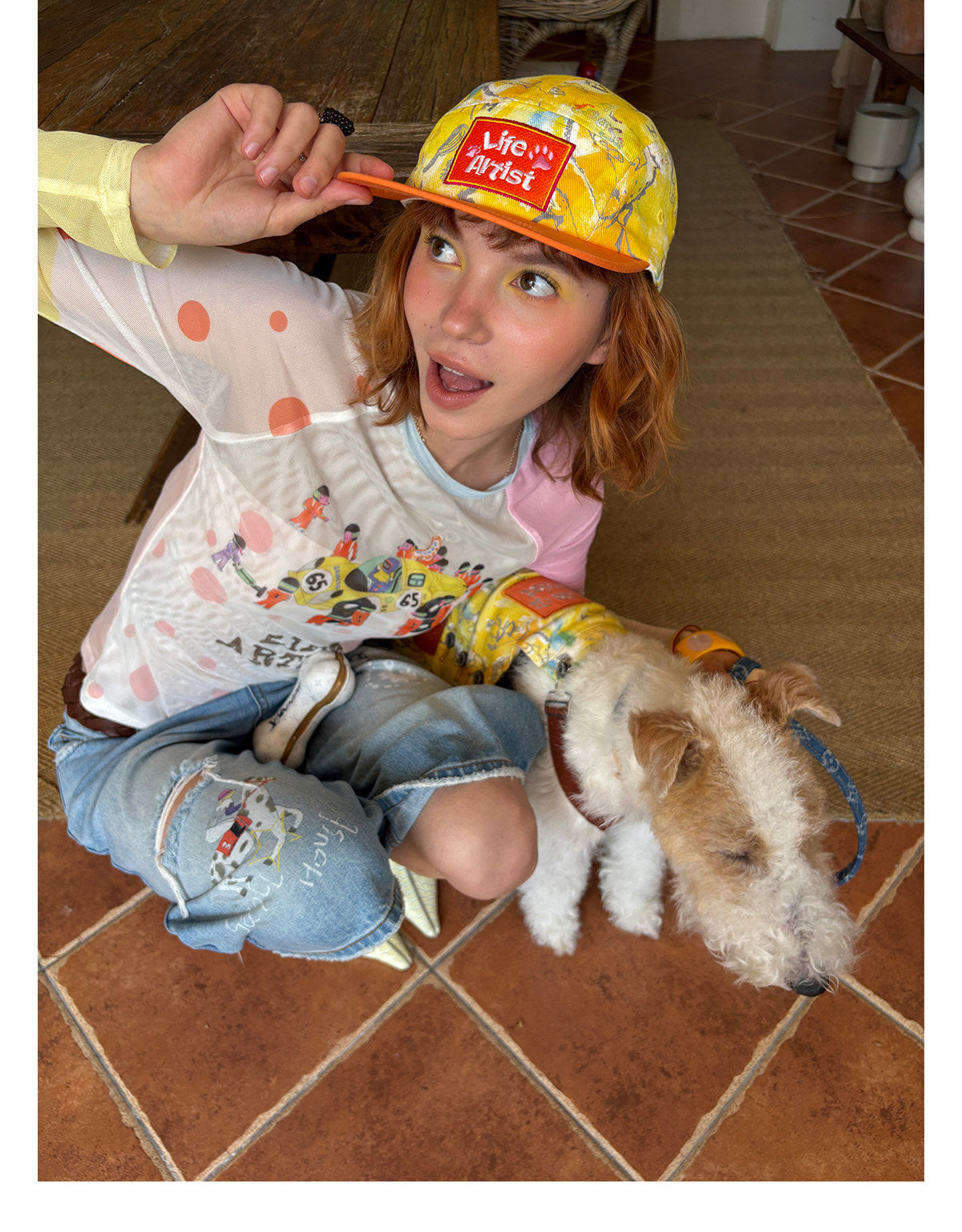 Citrus Explorer Matching Caps – Human & Dog