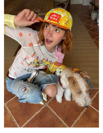 Citrus Explorer Matching Caps – Human & Dog