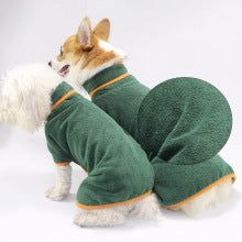 Hooded Dog Drying Robe & Pet Bathrobe, XS to XL