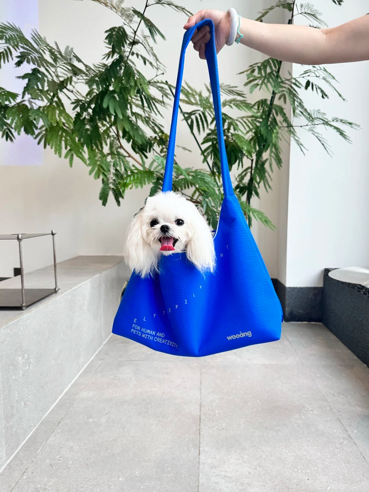 Waterproof Pet Crossbody Carrier Bag – Wide Hard-Base Dog and Cat Carrier, Small up to 4 kg or Large up to 10 kg