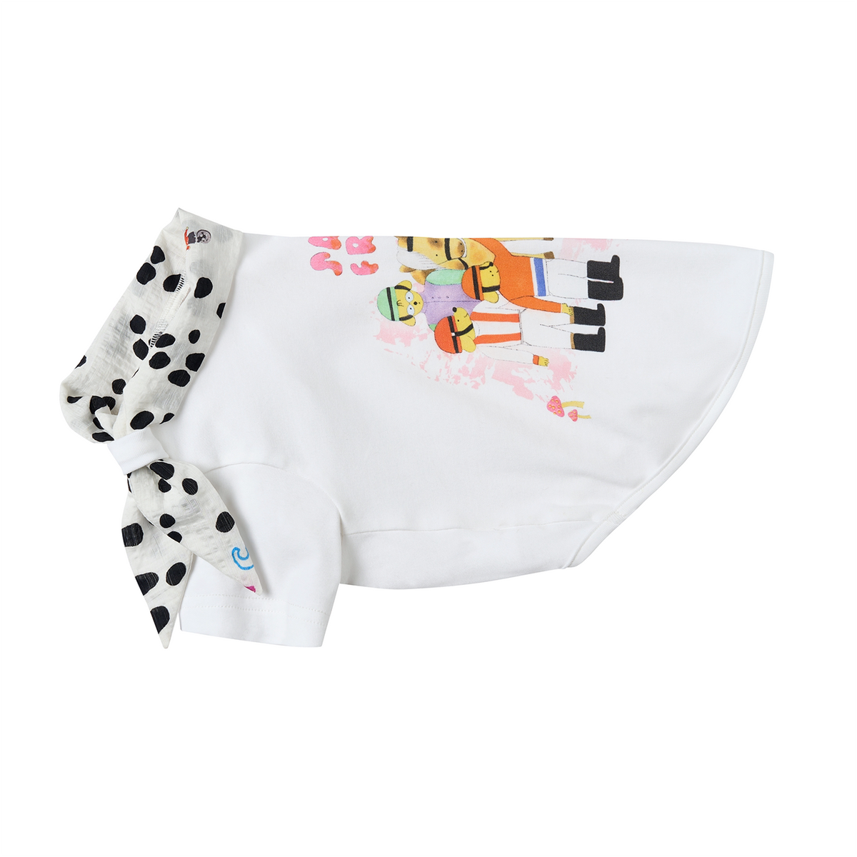Doodle Print Dog T-Shirt – Blue, Pink or White