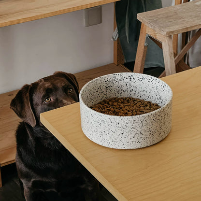 Nordic Speckled Ceramic Pet Bowl
