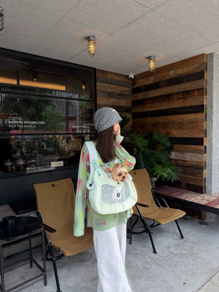 Front Chest Pet Carrier Backpack – Hands-Free Breathable Kangaroo Carrier for Small Dogs and Cats