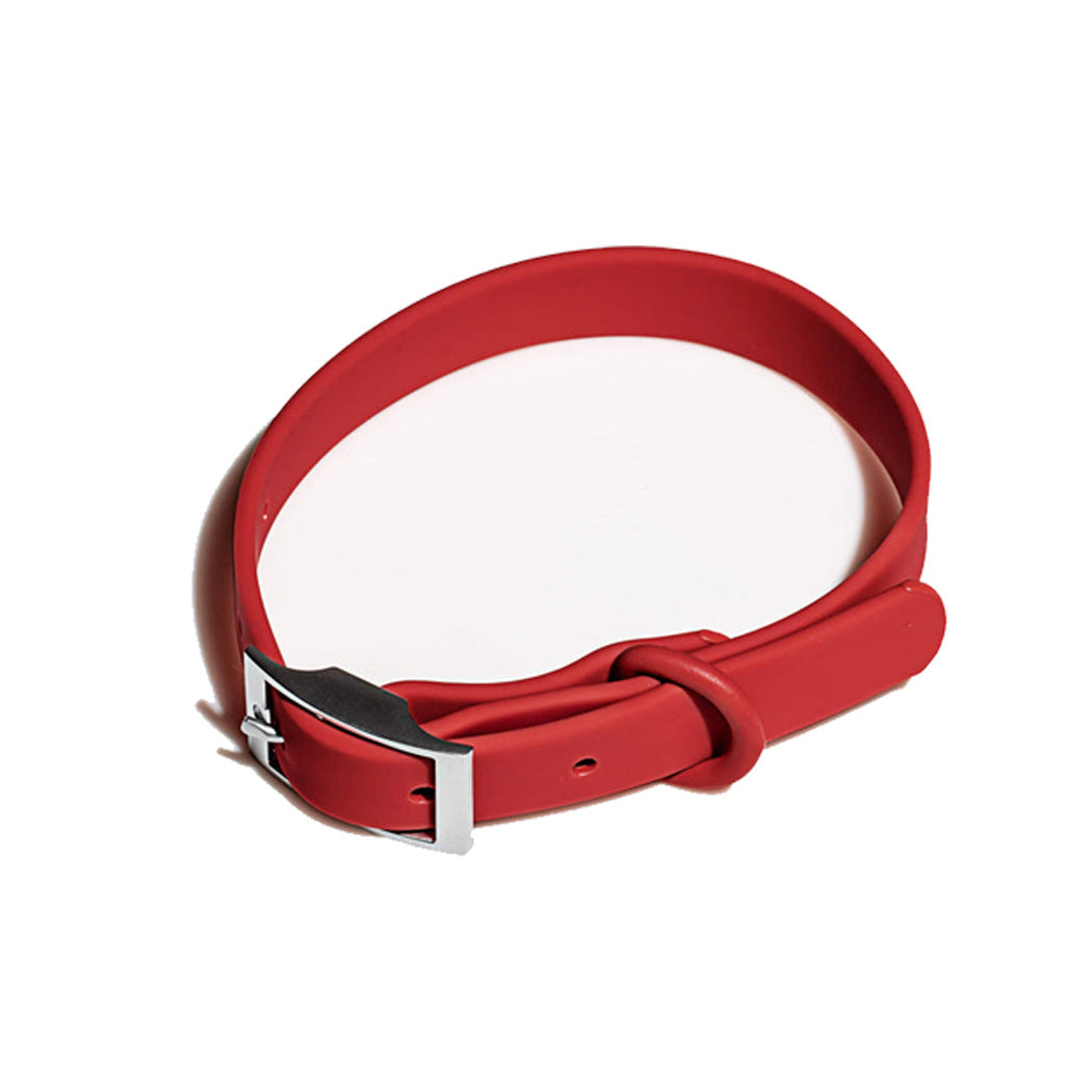 Wipe-Clean Dog Collar in Red