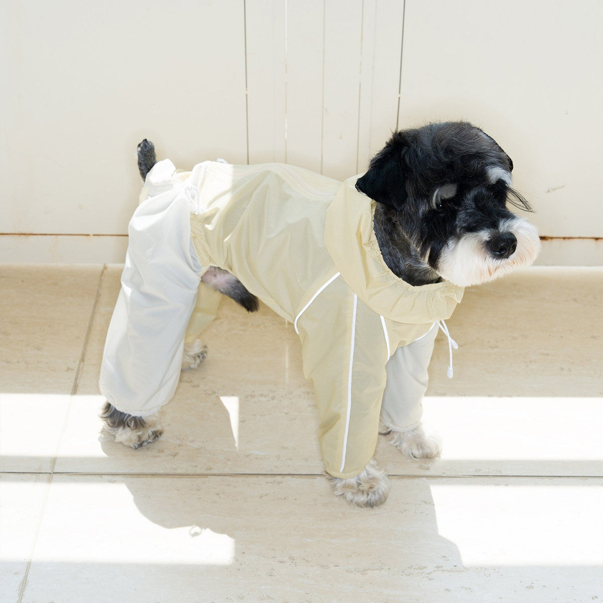 Lightweight Four-Leg Dog Rain Suit – Blue or Yellow