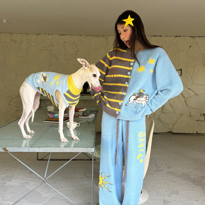 SnuggleStripe Cosy Half-Wrap Sweater for Dogs