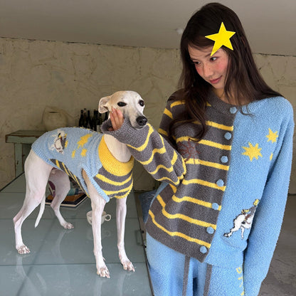 SnuggleStripe Cosy Half-Wrap Sweater for Dogs